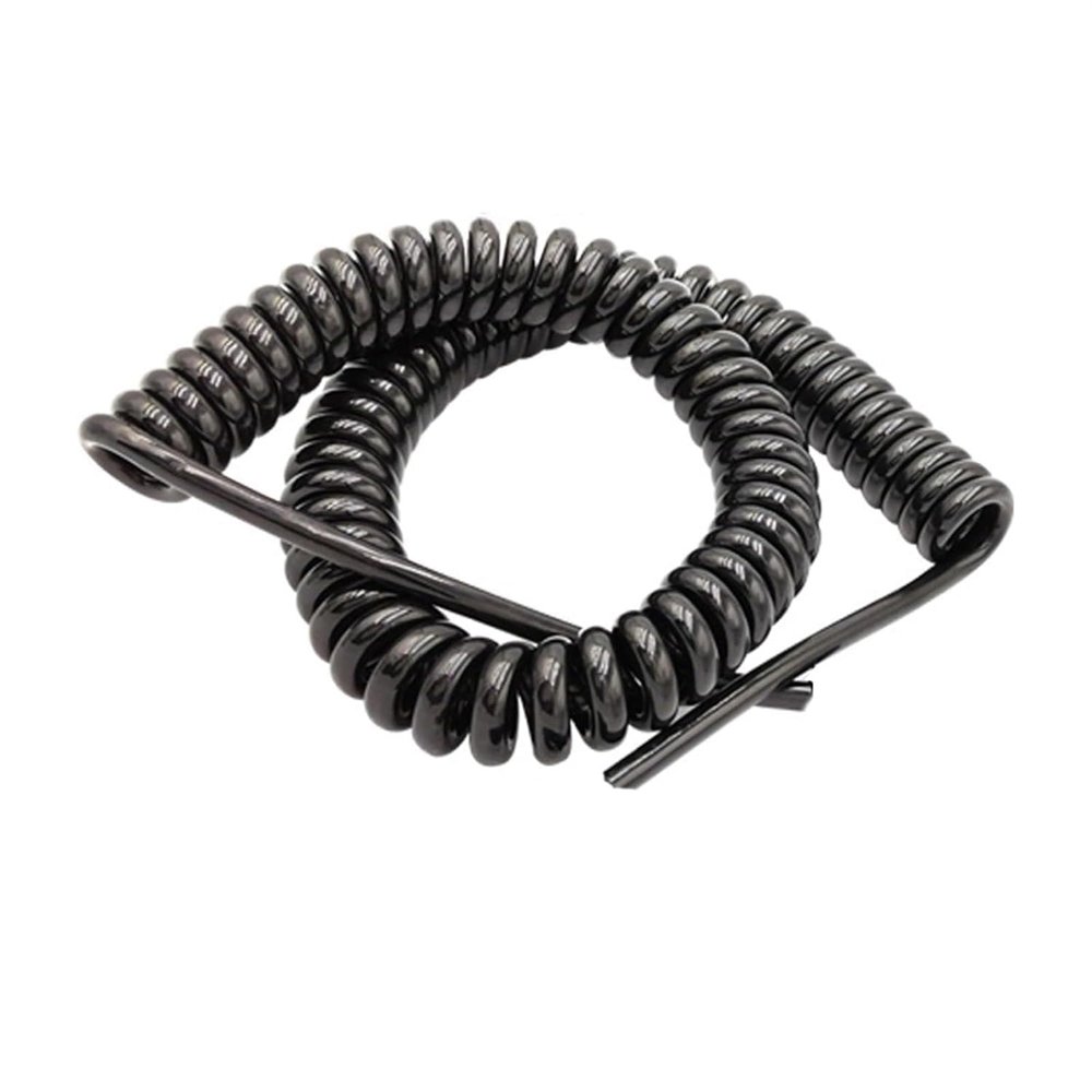 ACFFVBW Coiled Extension Cord, Spring Power Cord, Coiled Extension, 20AWG Spiral Connector Shielded Cable 8 Core Signal Copper Wire Retractable Coil(Stretch 1 Meter)