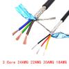 ACFFVBW Coiled Extension Cord, UL2547 Control Signal Cable 1 Meter Pure Copper Multiple Configurations 26/24/22AWG 2-8 Core(3 Core 26AWG 0.15mm) view 2