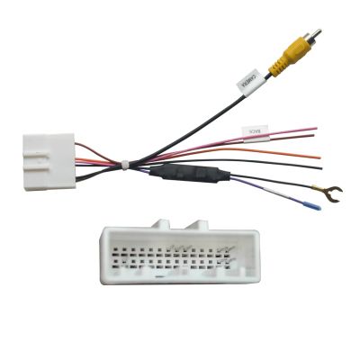 28Pin Retain OEM Fatory Car Parking Reverse Backup Rearview Camera Video in Cable Converter Adapter Plug for Toyota Selected Models