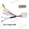 28Pin Retain OEM Fatory Car Parking Reverse Backup Rearview Camera Video in Cable Converter Adapter Plug for Toyota Selected Models view 2