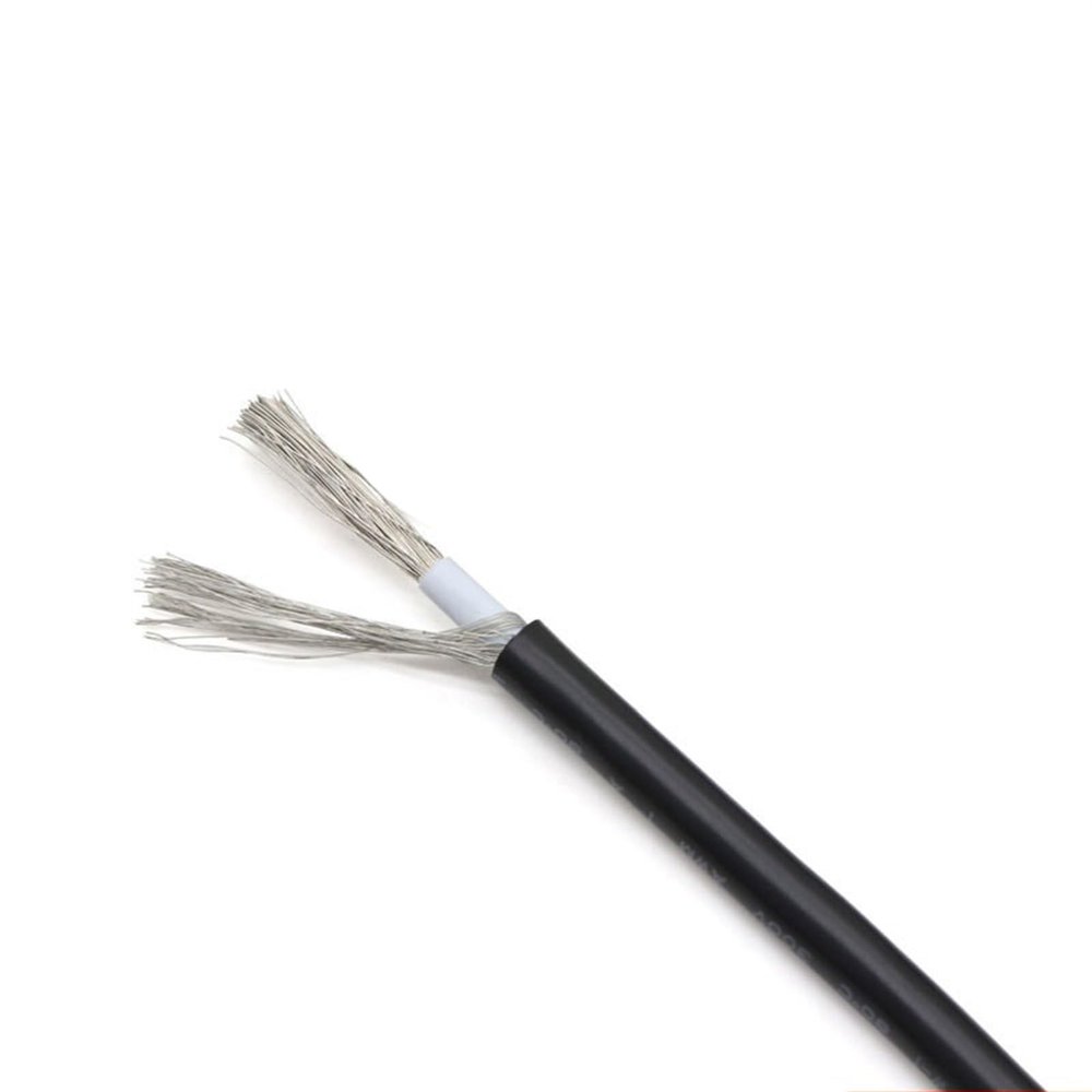 ACFFVBW Coiled Extension Cord, UL1185 300V 80C Single Core Shielded Cable Oxygen-Free Copper PVC Insulation Multiple Sizes Black Grey(Black,16AWG)