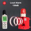 Industrial Sound and Light Alarm Siren, 130DB Security Warning Lamp Horn Tower, IP65 for Factories, Terminals, Home Use ( 220V) view 2