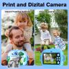 Kids Camera with Instant Print, Front & Rear Dual Cameras, Portable Travel Digital Toy, Birthday for Girls & Boys Ages 3-12 (32GB SD Card) view 2