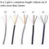 ACFFVBW Coiled Extension Cord, Signal Control Shielded Wire Copper Cable 2-6 Core 20-32 AWG 2m UL2547 300V(4Cores,26AWG x 2meter) view 2
