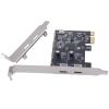 PCIe to USB 3.2 Gen1 Expansion Card Two Type C Port 5Gbps Data Transfer ASM1042 Chip for Desktop Computer Two USB C PCIe Expansion Card view 1
