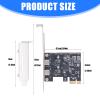 PCIe to USB 3.2 Gen1 Expansion Card Two Type C Port 5Gbps Data Transfer ASM1042 Chip for Desktop Computer Two USB C PCIe Expansion Card view 3