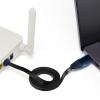 USB C RJ45 Ethernet Adapter Plug Play Converter Portable Design for Multiple Device Connection On The Go USB C Ethernet Converter view 3