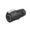 8-pin M16 size power signal connector female waterproof IP67 view 1