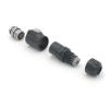8-pin M16 size power signal connector female waterproof IP67 view 2