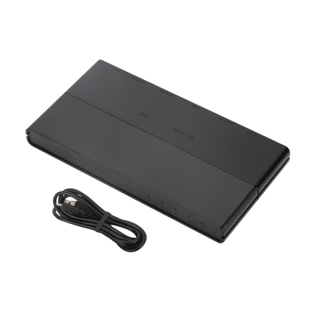 4 Way HDTV Splitter Device Delivers Uncompressed 1080P Video Transmission Easy Setups Not Need External Power Multiple Screen HDTV Splitter