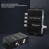 Vvikizy 4 Channel Video Multiplexer, Interference Resistance 4 HD Video to Coaxial Cable Transmitter and Receiver with Hot Swap Plug and Play, for Video System Up to 400m view 4
