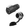 8-pin M16 size power signal connector female and male socket outdoor IP67 view 1