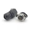 8-pin M16 size power signal connector female and male socket outdoor IP67 view 2