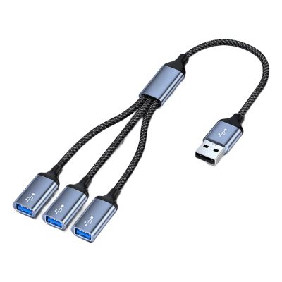Aluminum Alloy USB Hub Expander for Fast Charging Fast Speed File Transfer Port Various Tasking Small Design Easy Carry USB Expansion Dock