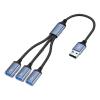 Aluminum Alloy USB Hub Expander for Fast Charging Fast Speed File Transfer Port Various Tasking Small Design Easy Carry USB Expansion Dock view 1