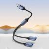 Aluminum Alloy USB Hub Expander for Fast Charging Fast Speed File Transfer Port Various Tasking Small Design Easy Carry USB Expansion Dock view 3