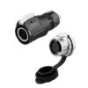 8-pin M16 size power signal connector male and female socket outdoor IP67 view 1