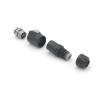 8-pin M16 size power signal connector male and female socket outdoor IP67 view 3