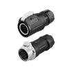 8-pin M16 size power signal connector cable to cable outdoor waterproof IP67 view 1
