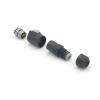 8-pin M16 size power signal connector cable to cable outdoor waterproof IP67 view 3