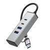 4 Port USB 3.2 Adapter with C Port 10Gbps Data Transfer Wide Compatibility for Laptops Tablets Smartphones and More C Adapter view 1
