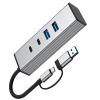 4 Port USB 3.2 Adapter with C Port 10Gbps Data Transfer Wide Compatibility for Laptops Tablets Smartphones and More C Adapter view 3