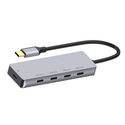 Aluminum 10Gbps USB C Docking Station Type Splitter Notebook Laptop Accessories Dock Data Transfer 100W Power Delivery USB Multiport Adapter