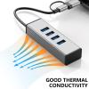 USB3.0 Adapter 4 Port Docking Station 10Gbps Data Transfer for Laptops Desktops Smartphones Tablets Game Consoles Type C Adapter view 2