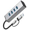 USB3.0 Adapter 4 Port Docking Station 10Gbps Data Transfer for Laptops Desktops Smartphones Tablets Game Consoles Type C Adapter view 4
