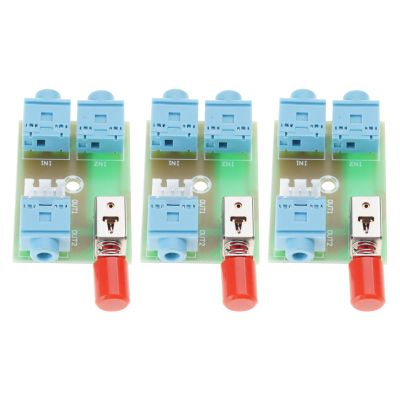 2Input 1Output Music Switches Module Switching Board with A/B Selection Button for 3.5mm Signals Routing Double Input Selectors