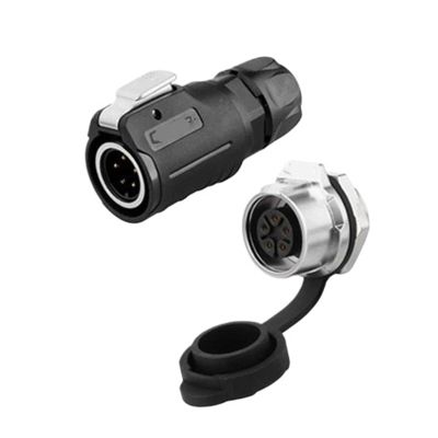 5 pin M16 size power connector male and female socket waterproof IP67