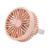 Car Fan 360 Degree Rotatable Cool Colorful LED Lights USB Powered Powerful Cooling Air for Vent Car Air Outlet view 4