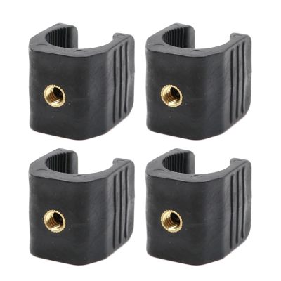 4pcs Flashlight Mounting Clamps 1/4in Thread Fishing Mount Holder Light Clip for Night Fishing Outdoor Travel Multifunctional Holder