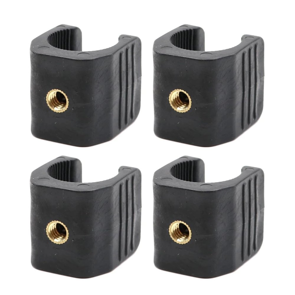 4pcs Flashlight Mounting Clamps 1/4in Thread Fishing Mount Holder Light Clip for Night Fishing Outdoor Travel Multifunctional Holder