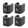 4pcs Flashlight Mounting Clamps 1/4in Thread Fishing Mount Holder Light Clip for Night Fishing Outdoor Travel Multifunctional Holder view 1
