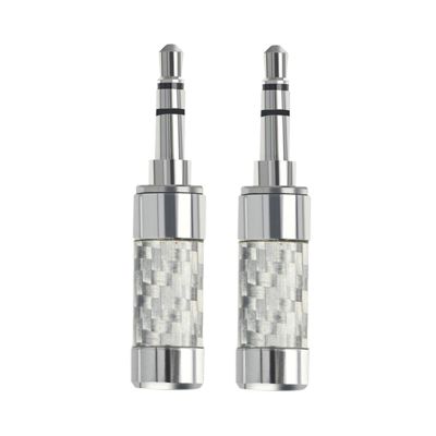 3.5mm Earphone Plugs Rhodium Plated Plugs for Music Lovers and HiFi Sound Headsets Headphone Adapter