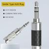 3.5mm Earphone Plugs Rhodium Plated Plugs for Music Lovers and HiFi Sound Headsets Headphone Adapter view 3