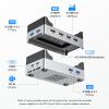 ANYOYO 40Gbps Mac mini M4 Dock and Stand with M.2 NVMe SSD Enclosure, Dual HDMI 4K@60Hz, 4USB-A 3.1(10Gbps), 2USB-A 2.0, Wi-Fi Signal Friendly Design, Aluminum USB-C Hub for Mac mini M4 view 3
