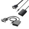 HDMIcompatible Female to VGA Male Converters 3.5mm Cable Adapter 1080PFHD Video Output for PC Laptop TVs Monitors Sound Video Adapter view 4