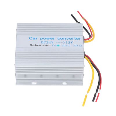 Car Converter DC24V 12V 15A 180W, Transformer Voltage Regulator, Aluminum Alloy Housing for Vehicles, Security, Hospital Equipment, with Intelligent