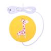 ZJchao USB Heating Silicone Coaster Cute Cartoon Animal Cup Warmer Mat Nonslip Pad Suitable for Coffee Tea Milk (191) view 1