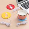 ZJchao USB Heating Silicone Coaster Cute Cartoon Animal Cup Warmer Mat Nonslip Pad Suitable for Coffee Tea Milk (191) view 2