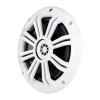 KICKER 51KBTR Marine Bluetooth Powersport USB/AUX Sub RCA Outputs Receiver, 2X 6.5 150W Max 2-Way Coaxial White Boat Speakers, 10" 350W Max Subwoofer W/White LED Grilles, 4 Channel Amplifier W/Kit view 4