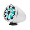 KICKER 51KBTR Marine Bluetooth Powersport USB/AUX Sub RCA Outputs Receiver, 2X 8 300 Watt Max Power RGB LED White Tower Boat Speakers, 4 Channel Class D 800 Watt Max Dynamic Power Amplifier W/Kit view 3