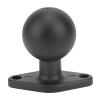 Fabater 1.5" Ball Mount with Aluminum Alloy Diamond Plate, Universal Electronic Device Mounting Ball Base with AMPS Holes Compatible with RAM Mount 1" B Size Ball Double Socket Arms view 1