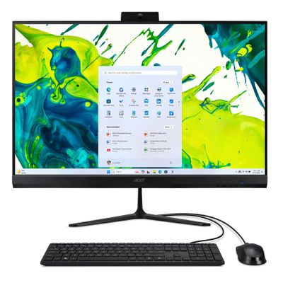 acer Aspire C27-2G-UR18 27" AIO Ryzen 5-7430U 16GB RAM 512GB SSD Windows 11 Home WiFi BT Wired KB/MS