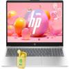 HP Touch Screen Laptop, 15.6" LED Touchscreen Business Student Laptop Computer, Windows 11 Laptop 64GB RAM 2TB SSD, Intel Core i3-1315U Processor, AI Copilot Ready, NLY Earphones, Natural Silver view 1