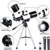 Length Astronomy Refractor Telescope for Kids Adults, with Smartphone Adapter, Tripod, and Barlow Lens for Stargazing view 4