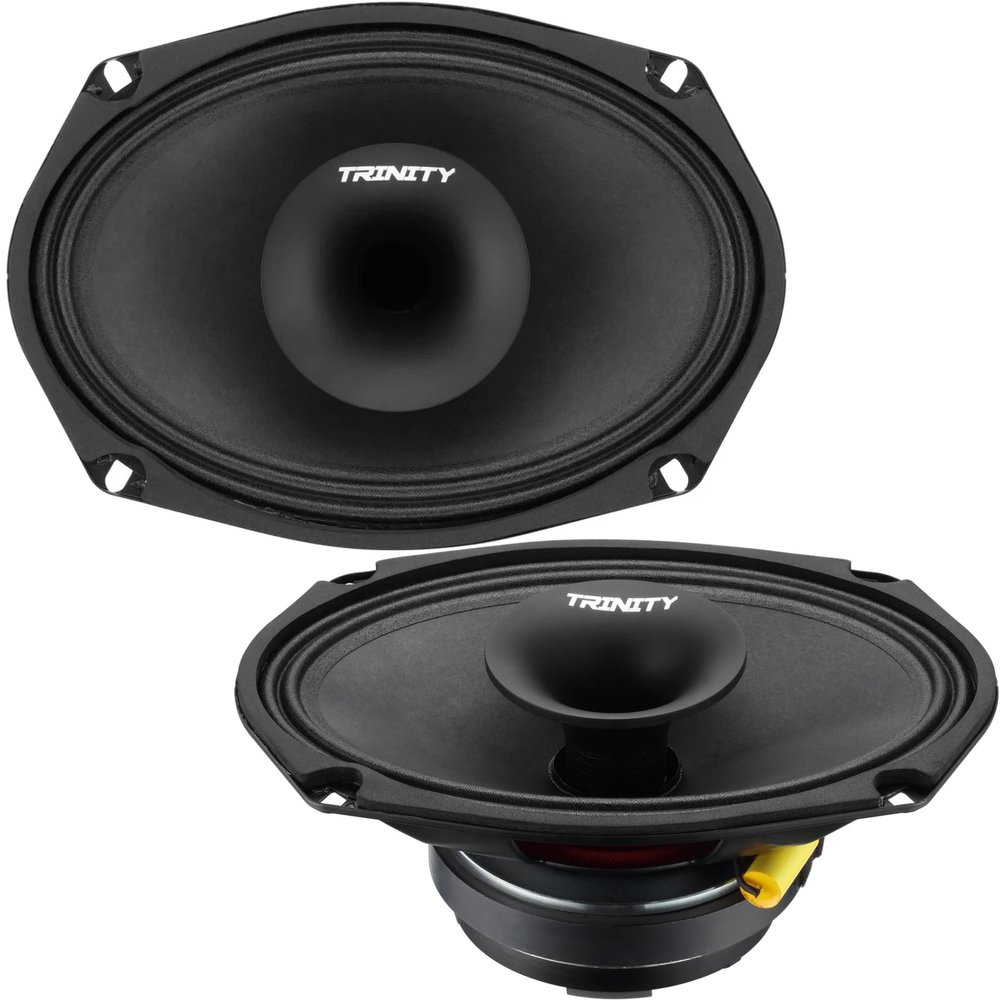 2 Trinity Audio TA-CS694 6"x9" High Output Pro Audio Coaxial Speakers with Compression Driven Horn Tweeters