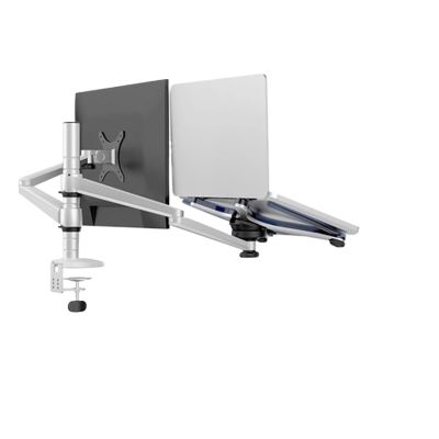 UUJHIKXD OA-7X Desktop 27 Inch LCD Monitor Stand + 10-15.6 Inch Laptop Stand Full Motion
